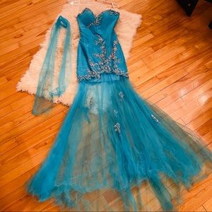 NEW Aqua Mermaid Dress